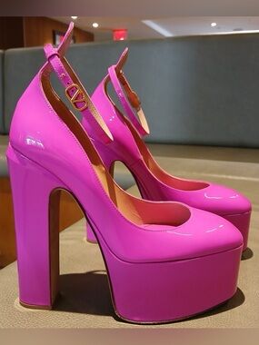 Valentino Pink Platform Pumps